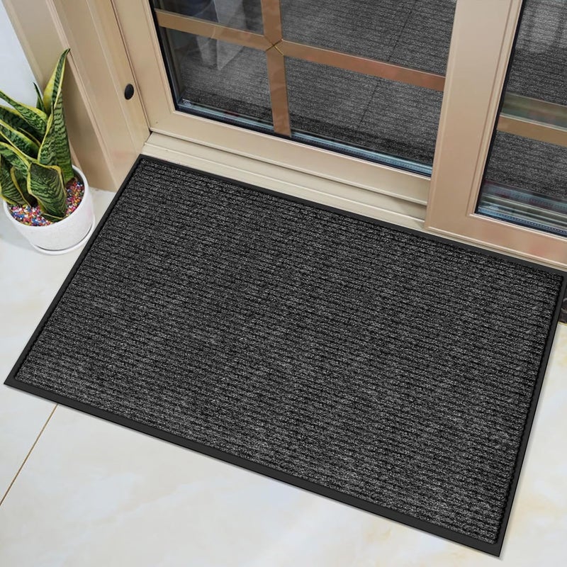 Vicwe Indoor Outdoor Door Mat, 2'x3'Heavy Duty Front Door Mat, Non-Slip Washable Doormats Entrance Mats, Dirt Resistant and Absorbent Doormat, Commercial Outdoor Entrance Floor Mat for Home Office - Image 1